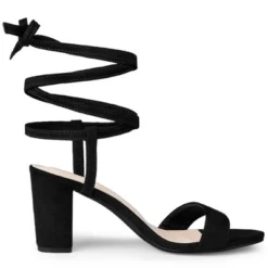 Allegra K Women's Lace Up Chunky Heels Sandals -Minnetonka Shoes Shop GUEST 891a4627 31d7 4901 821d caf49e6cdcc3