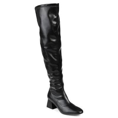 Journee Collection Womens Melika Tru Comfort Foam Extra Wide Calf Block Heel Over The Knee Boots 9 Journee Collection Womens Melika Tru Comfort Foam Extra Wide Calf Block Heel Over The Knee Boots - Image 9