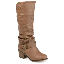 Journee Collection Womens Late Wide Width Wide Calf Stacked Heel Mid Calf Boots -Minnetonka Shoes Shop GUEST 8d0a3119 97d2 4e6c a9e1 7cc6b7d2fb6f