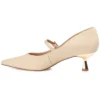 Journee Collection Womens Manza Kitten Heel Mary Jane Pointed Toe Pumps