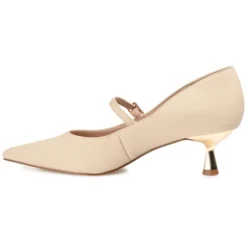 Journee Collection Womens Manza Kitten Heel Mary Jane Pointed Toe Pumps