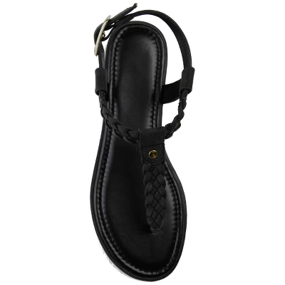 Journee Collection Womens Genevive Tru Comfort Foam Ankle Strap Flat Sandals 3 Journee Collection Womens Genevive Tru Comfort Foam Ankle Strap Flat Sandals - Image 3