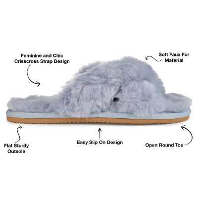 Journee Collection Womens Winkk Comfort Insole Slip On Slide Open Toe Slippers 7 Journee Collection Womens Winkk Comfort Insole Slip On Slide Open Toe Slippers - Image 7