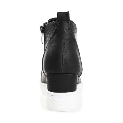 Journee Collection Womens Clara Round Toe Inside Zip Wedge Sneakers 2 Journee Collection Womens Clara Round Toe Inside Zip Wedge Sneakers - Image 2