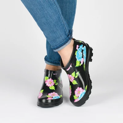 Journee Collection Womens Rainer Block Heel Rain Boots 8 Journee Collection Womens Rainer Block Heel Rain Boots - Image 8