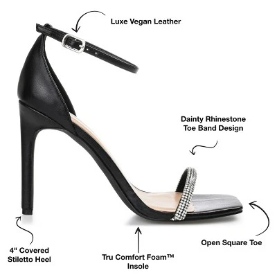 Journee Collection Womens Zoya Tru Comfort Foam Open Toe High Stiletto Pumps 7 Journee Collection Womens Zoya Tru Comfort Foam Open Toe High Stiletto Pumps - Image 7