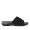 Dearfoams Womens Low Foam Slide Sandal
