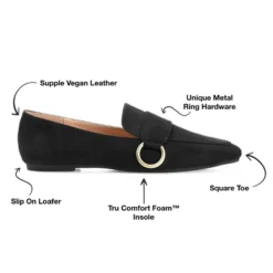 Journee Collection Womens Benntly Tru Comfort Foam Slip On Square Toe Loafer Flats -Minnetonka Shoes Shop GUEST a2ce0f81 9134 493e 855f e571a4520ebc