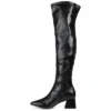 Journee Collection Womens Melika Tru Comfort Foam Extra Wide Calf Block Heel Over The Knee Boots