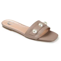 Journee Collection Womens Leonie Slide Flat Sandals -Minnetonka Shoes Shop GUEST ab3d5c25 025d 4060 a888 5d855075f9bd
