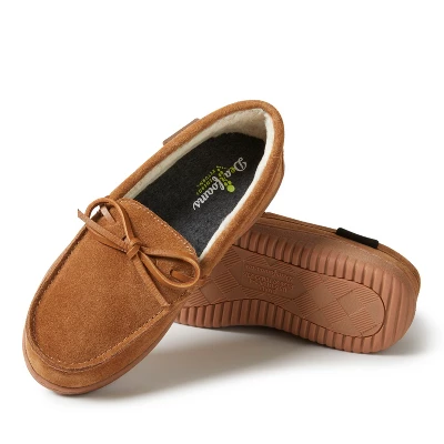 Dearfoams Women's Wilmington Genuine Suede Energy Return Moccasin Slippers 1 Dearfoams Women's Wilmington Genuine Suede Energy Return Moccasin Slippers