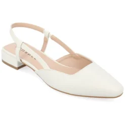 Journee Collection Womens Paislee Sling Back Block Heel Square Toe Flats -Minnetonka Shoes Shop GUEST ad3c5900 69cf 4acd a4d0 9407869a3e35