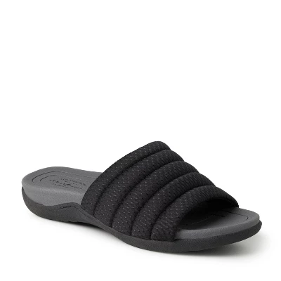 Dearfoams Womens Low Foam Slide Sandal 5 Dearfoams Womens Low Foam Slide Sandal - Image 5