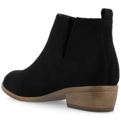 Journee Collection Womens Rimi Pull On Stacked Heel Booties -Minnetonka Shoes Shop GUEST ae519474 860e 495f b3ce c9e808b54754