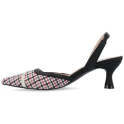 Journee Collection Womens Nellia Slip On Kitten Heel Mule Pump