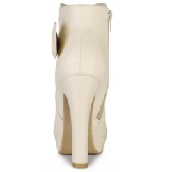 Allegra K Women's Chunky High Heels Platform Bow Decor Ankle Boots -Minnetonka Shoes Shop GUEST b6c7468d 5d3f 439a 8026 5d02629c6d92