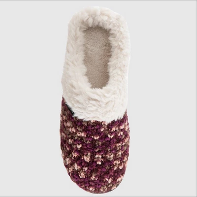 Isotoner Women's Sweater Knit Amanda Hoodback Slippers 2 Isotoner Women's Sweater Knit Amanda Hoodback Slippers - Image 2