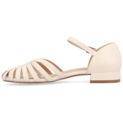 Journee Collection Womens Joannah Mary Jane Block Heel Round Toe Flats