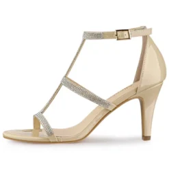 Allegra K Women's Rhinestone Ankle Strap Stiletto High Heel Sandals -Minnetonka Shoes Shop GUEST c04b3b81 136d 4043 8bb1 06124a9fbb59