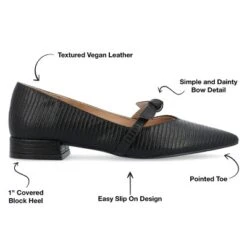 Journee Collection Womens Cait Textured Material Slip On Mary Jane Flats -Minnetonka Shoes Shop GUEST c04fe92b 6030 4213 bf8b bf11be5848f7