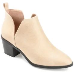 Journee Collection Womens Lola Pull On Stacked Heel Booties -Minnetonka Shoes Shop GUEST c2b11830 a80e 4ea2 8009 444ca37c7a5b