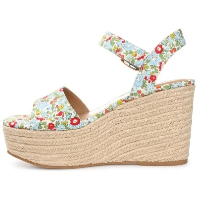 Journee Collection Womens Pearrl Tru Comfort Foam Wedge Heel Espadrille Sandals 1 Journee Collection Womens Pearrl Tru Comfort Foam Wedge Heel Espadrille Sandals