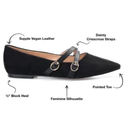 Journee Collection Womens Patricia Slip On Pointed Toe Ballet Flats -Minnetonka Shoes Shop GUEST c771014f 294e 4851 a230 6fae48f7def7