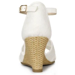 Allegra K Women's Floral Lace Mesh Wedges Sandals -Minnetonka Shoes Shop GUEST c9b1f199 f44f 4348 b3ce 464af9ea8ea0