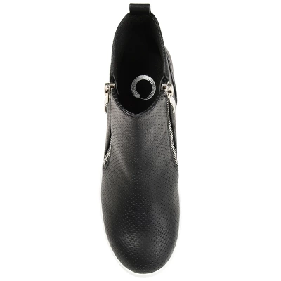 Journee Collection Womens Pennelope Round Toe Double Zip Wedge Sneakers 3 Journee Collection Womens Pennelope Round Toe Double Zip Wedge Sneakers - Image 3