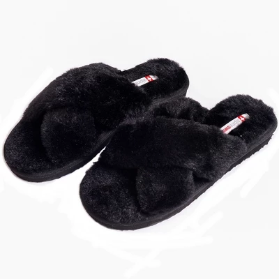 Alpine Swiss Fiona Womens Fuzzy Fluffy Faux Fur Slippers Memory Foam Indoor House Shoes 6 Alpine Swiss Fiona Womens Fuzzy Fluffy Faux Fur Slippers Memory Foam Indoor House Shoes - Image 6