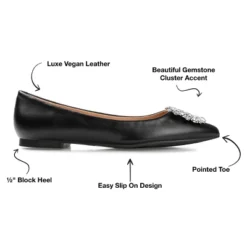 Journee Collection Womens Renzo Slip On Pointed Toe Ballet Flats -Minnetonka Shoes Shop GUEST cc185d91 ed3a 445b 81a5 cc29ac8f9e46