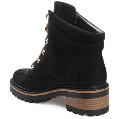 Journee Collection Womens Nyia Tru Comfort Foam Lace Up Stacked Heel Booties 6 Journee Collection Womens Nyia Tru Comfort Foam Lace Up Stacked Heel Booties - Image 6