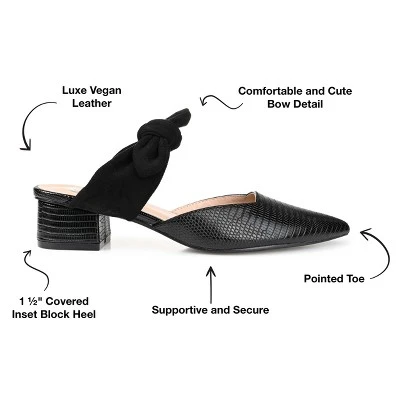 Journee Collection Womens Melora Slip On Pointed Toe Mules Flats 7 Journee Collection Womens Melora Slip On Pointed Toe Mules Flats - Image 7