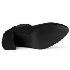 Allegra K Women's Round Toe Chunky High Heels Ankle Chelsea Boots -Minnetonka Shoes Shop GUEST d0d40c56 d005 4d71 897c 8463b24cab54