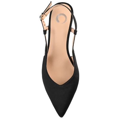 Journee Collection Womens Knightly Sling Back Mid Stiletto Pointed Toe Pumps 3 Journee Collection Womens Knightly Sling Back Mid Stiletto Pointed Toe Pumps - Image 3