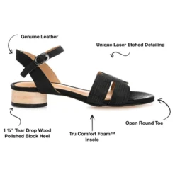 Journee Signature Womens Genuine Leather Starlee Buckle Ankle Strap Sandals -Minnetonka Shoes Shop GUEST d1b46298 f845 45b8 a303 5cb8c5849fac