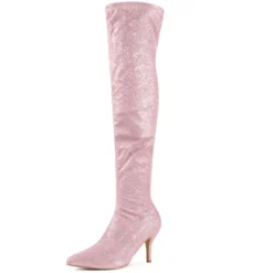 Perphy Women's Glitter Pointed Toe Stiletto Heels Over The Knee Boots -Minnetonka Shoes Shop GUEST d340c582 f00c 41a8 8a5b 67f2c8cba0e1