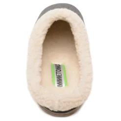Minnetonka Women's Recycled PET (Polyethylene Terephthalate) ECO Spruce Recycled Slide Slippers -Minnetonka Shoes Shop GUEST d5479a13 3cbc 4c9a abf7 8a6c7d518261