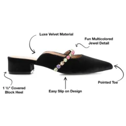Journee Collection Womens Jewel Mules Pointed Toe Slip On Flats -Minnetonka Shoes Shop GUEST d5f03927 af6a 454a adb0 b0d6bd12304a