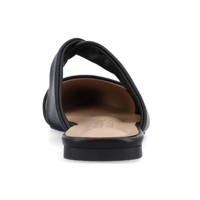 Journee Collection Womens Enniss Open Side Pointed Toe Mule Flats 2 Journee Collection Womens Enniss Open Side Pointed Toe Mule Flats - Image 2