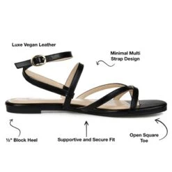 Journee Collection Womens Serissa Multi Strap Flat Sandals -Minnetonka Shoes Shop GUEST d76d792e 8ae5 43ee b1d3 0d348fef2a9b