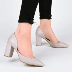 Journee Signature Womens Genuine Leather Jillian D'Orsay High Block Heel Almond Toe Pumps 17 Journee Signature Womens Genuine Leather Jillian D'Orsay High Block Heel Almond Toe Pumps -Minnetonka Shoes Shop GUEST d7ca8cc0 e918 4495 9eb3 32009e938321