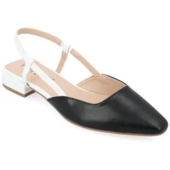 Journee Collection Womens Paislee Sling Back Block Heel Square Toe Flats -Minnetonka Shoes Shop GUEST d80af1e1 b5c4 4713 94f0 5e6c17b4f3c5