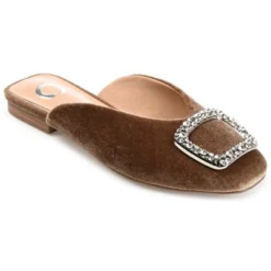 Journee Collection Womens Sonnia Mules Square Toe Slip On Flats -Minnetonka Shoes Shop GUEST d9771c80 1c4b 4876 ac41 88703fd412db