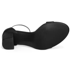 Allegra K Women's High Heels Ankle Strap Chunky Sandals -Minnetonka Shoes Shop GUEST de02c4b1 e20b 40f1 b0fb 6e3c8302a1e5