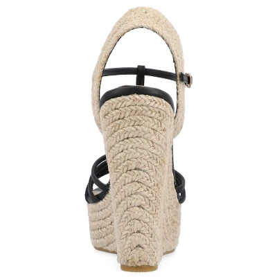 Journee Collection Womens Yara Tru Comfort Foam Buckle Espadrille Wedge Sandals 2 Journee Collection Womens Yara Tru Comfort Foam Buckle Espadrille Wedge Sandals - Image 2