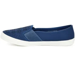 Women's WIDE FIT Laser Cut Skater - Navy | EVANS -Minnetonka Shoes Shop GUEST debfc7d6 e090 43f0 ba07 686bb1cd8f41