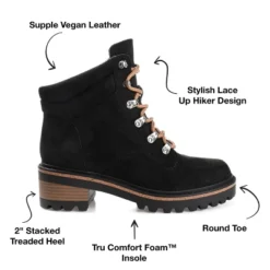 Journee Collection Womens Nyia Tru Comfort Foam Lace Up Stacked Heel Booties 18 Journee Collection Womens Nyia Tru Comfort Foam Lace Up Stacked Heel Booties -Minnetonka Shoes Shop GUEST df312492 a27f 4352 8145 0bf727a79381