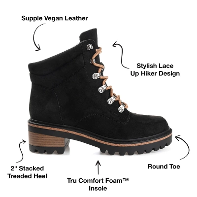 Journee Collection Womens Nyia Tru Comfort Foam Lace Up Stacked Heel Booties 7 Journee Collection Womens Nyia Tru Comfort Foam Lace Up Stacked Heel Booties - Image 7