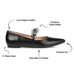 Journee Collection Womens Metinaa Ballet Pointed Toe Slip On Flats -Minnetonka Shoes Shop GUEST df6cffd8 3e7a 4a22 a668 5108c1fb3226